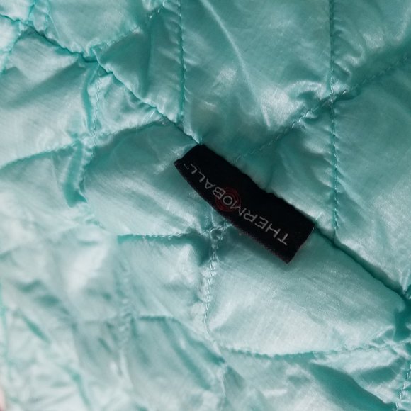 The North Face Womens Small Blue Thermoball Jacket Puffer Puff Lightweight Light - Picture 5 of 6